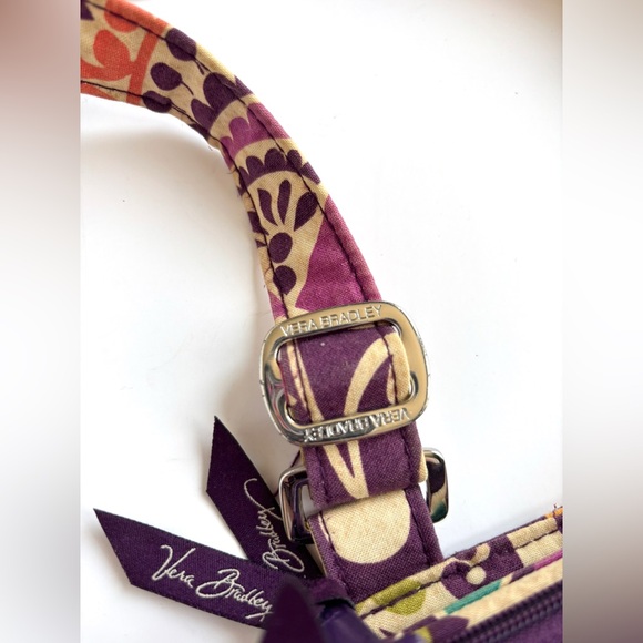 Vera Bradley Purple Plum Retired Pattern Bohemian Floral Quilted‎ Crossbody Bag - Picture 7 of 10